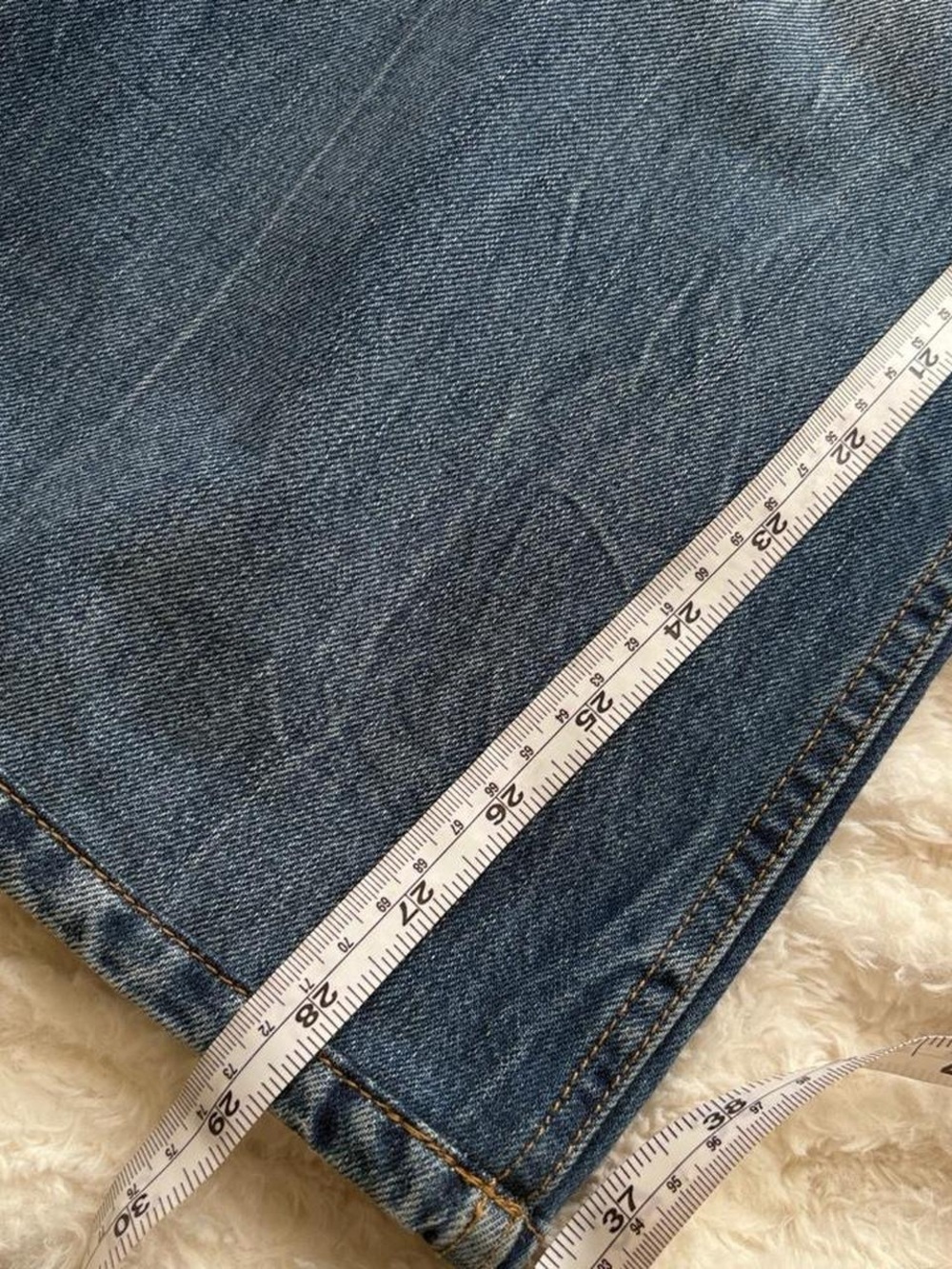 Levi's Vintage Wide Leg Flare Jeans in Faded Blue - Picture 6 of 6